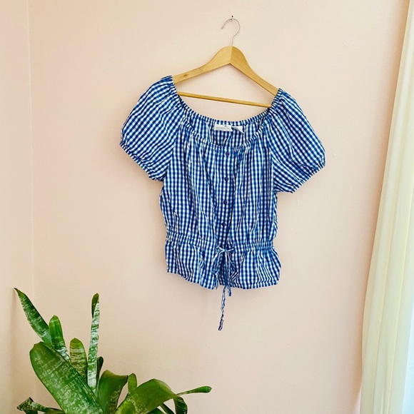 Liz Claiborne Tops - SOLD Vintage Liz Claiborne Gingham Plaid Blouse